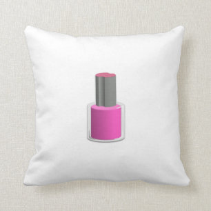Cojín Decorativo Esmalte de uñas rosado