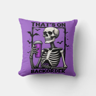Cojín Decorativo Eso es en la farmacia Halloween de segunda orden T