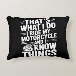 Cojín Decorativo Eso es lo que hago yo monto en mi motocicleta y sé
