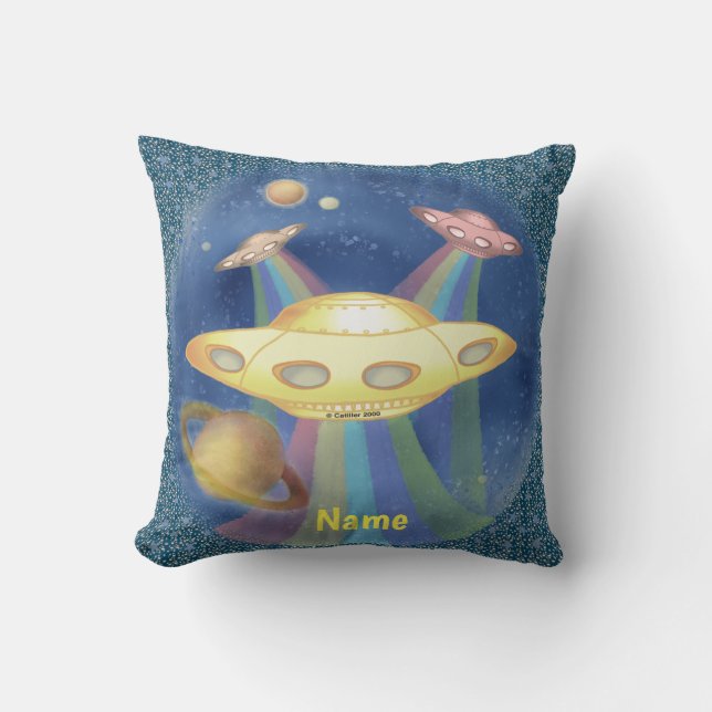 Cojín Decorativo Espacio Arcoiris (Anverso)