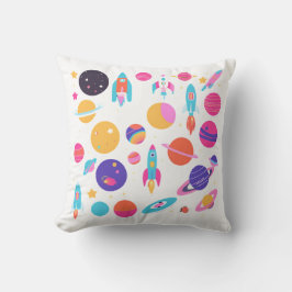 Cojín Decorativo Espacio generado por IA retro