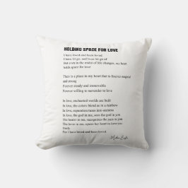 Cojín Decorativo Espacio para el poema del amor