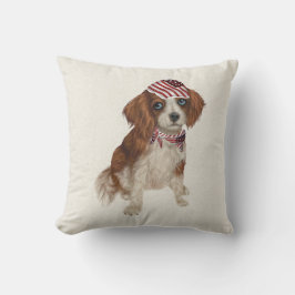 Cojín decorativo Español de Perro Patriótico