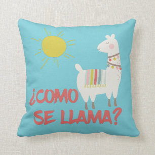 Cojín decorativo español divertido del retruéca