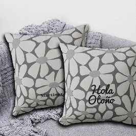 Cojín Decorativo Español Hello Otoño Fall Vibes Personalize