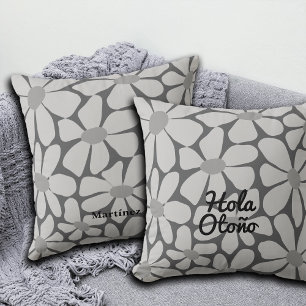 Cojín Decorativo Español Hello Otoño Fall Vibes Personalize