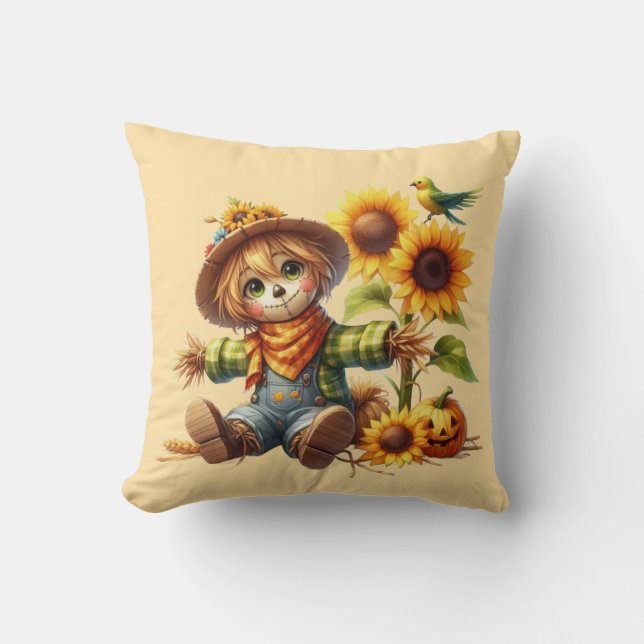 Cojín Decorativo Espantapájaros  (Anverso)