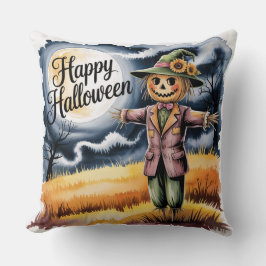 Cojín Decorativo Espantapájaros de Halloween, Espantapájaros de Hal
