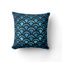 Cojín decorativo Esparkling Blue Waves
