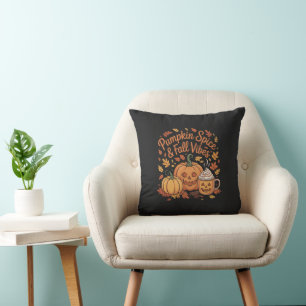 Cojín Decorativo Especias de Calabaza & Vibraciones de Otoño