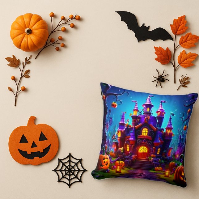 Cojín Decorativo Espectacular Castillo de Halloween - Diseño de cal (Subido por el creador)