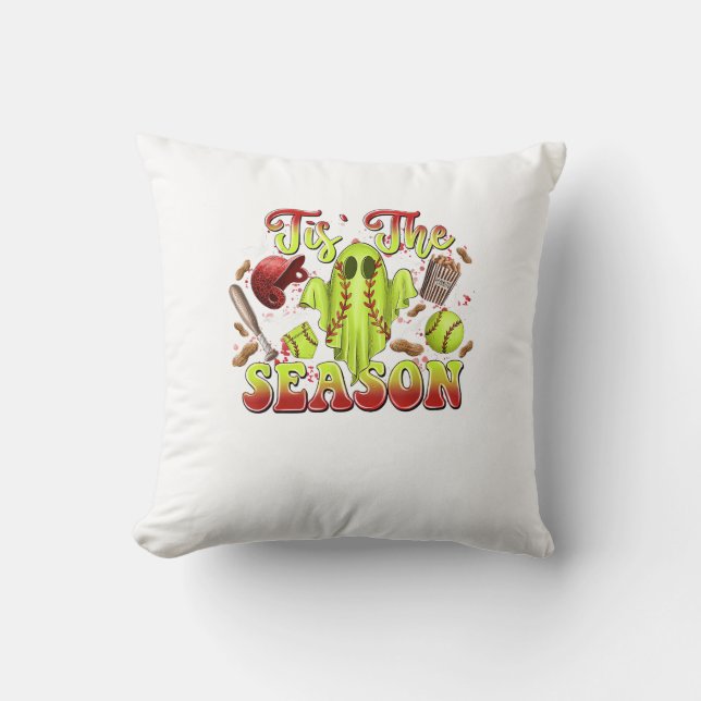 Cojín Decorativo Espectacular disfraz de softball Funny Halloween E (Anverso)