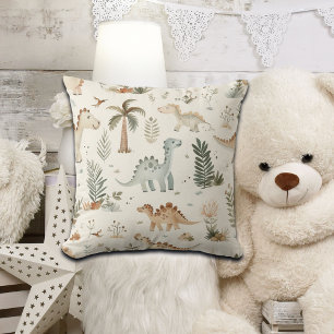 Cojín Decorativo Espectacular patrón de dinosaurios de la jungla de