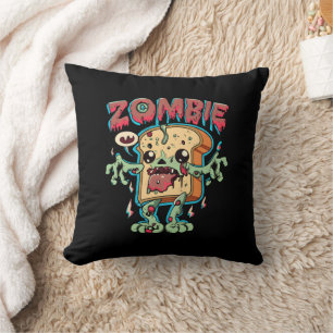 Cojín Decorativo Espectacular regalo de Halloween con tostada zombi