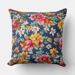 Cojín Decorativo Espectáculo floral brillante de verano en Italia