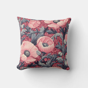 Cojín Decorativo Espectáculos rosados vintage Floral
