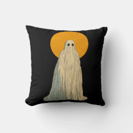 Cojín Decorativo Espectador etéreo contra la luna llena