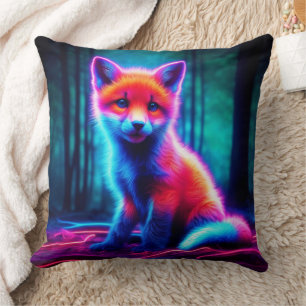 Cojín Decorativo Espectro de brillo lindo con aura bioluminiscente