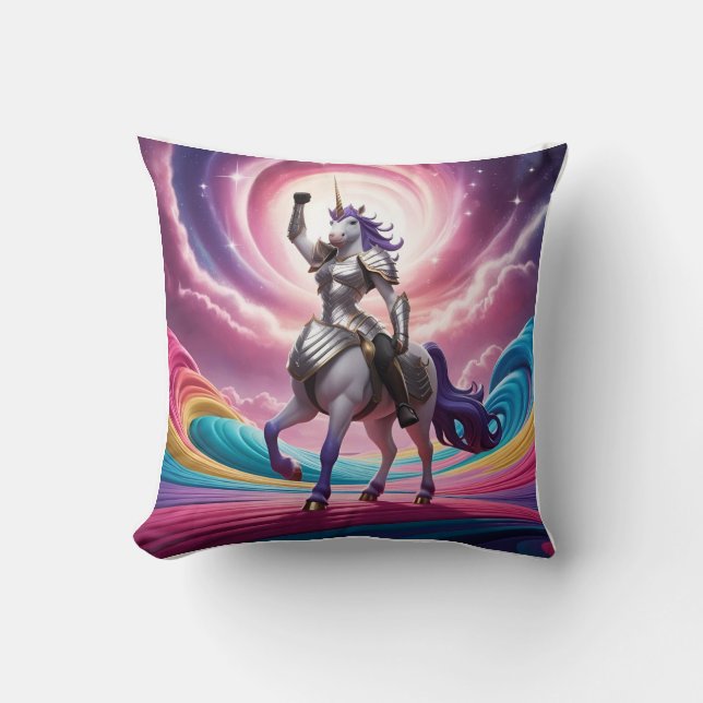 Cojín Decorativo Espectro luminescente Soberano Unicorn (Anverso)