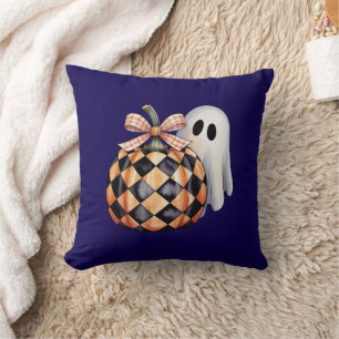 Cojín Decorativo Espeluznante Camiseta Ghost Peek Halloween, Checke