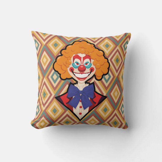 Cojín Decorativo Espeluznante Carnaval retro de Halloween (Anverso)