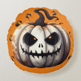 Cojín decorativo espeluznante de calabaza para Hal