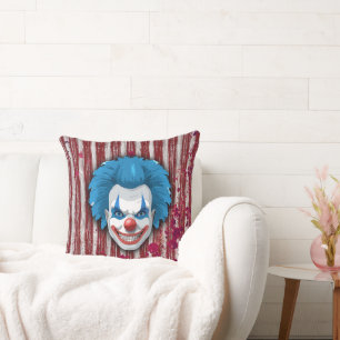 Cojín Decorativo Espeluznante Halloween del Carnaval de Payaso