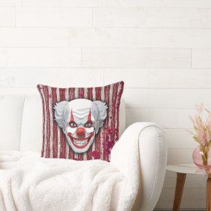 Cojín Decorativo Espeluznante Halloween del Carnaval de Payaso