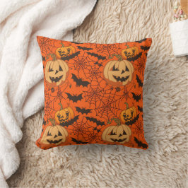 Cojín Decorativo Espeluznante Patrón de Halloween sin foco