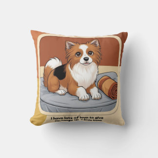 Cojín Decorativo Esperando su Huesito – Zaguate con Mirada Tierna