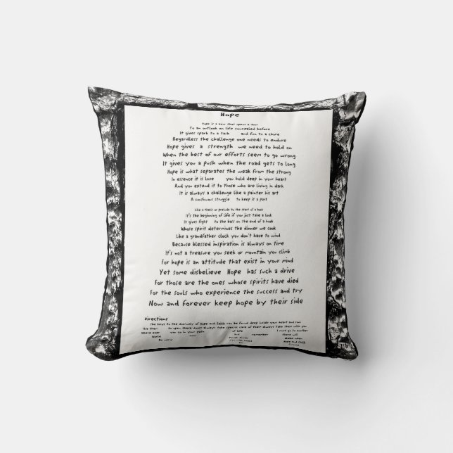 Cojín Decorativo Esperanza (Anverso)