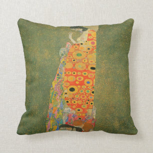 Cojín Decorativo Esperanza abandonada por Gustav Klimt