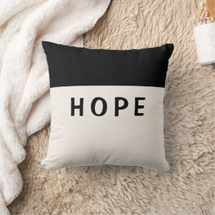 Cojín Decorativo "Esperanza" en negro y crema