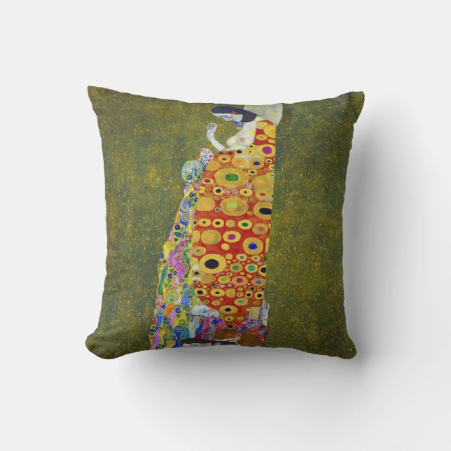 Cojín Decorativo Esperanza, Gustav Klimt (Anverso)