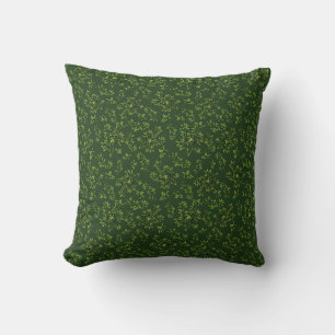 Cojín Decorativo Espina negra verde oscuro
