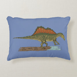 Cojín Decorativo Espinosaurio de Dinosaurio Cretácico