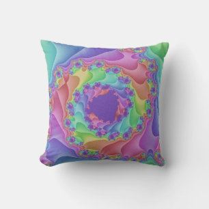 Cojín decorativo espiral arcoiris personalizado Pa