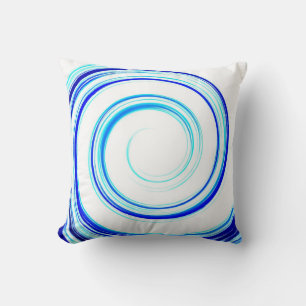 Cojín Decorativo Espiral azul