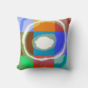 Cojín Decorativo Espiral colorida abstracta