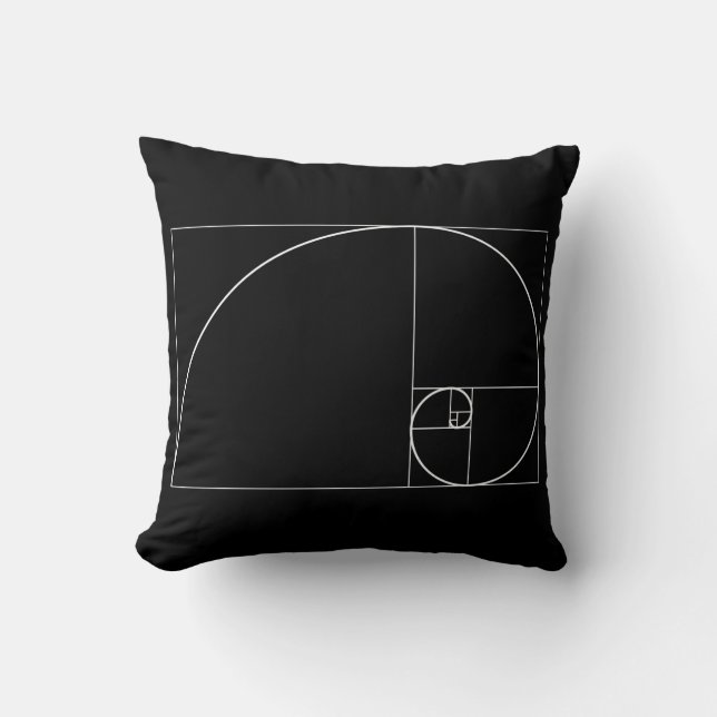 Cojín Decorativo Espiral de oro blanco (Anverso)