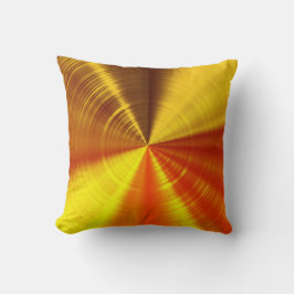 Cojín Decorativo Espiral dorada metálica