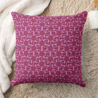Cojín Decorativo Espiral Floral Magenta