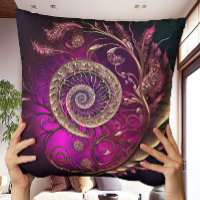 Espiral magenta moderna y inusual