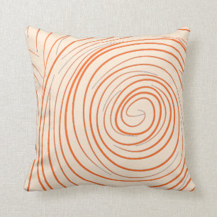 Cojín Decorativo Espiral Naranja
