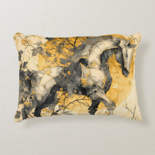 Cojín Decorativo Espíritu Botánico Vintage Caballo Blanco Flores Vi