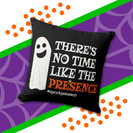 Cojín Decorativo Espíritu de Halloween Fantasma Feliz Halloween Div