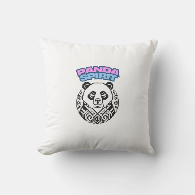 Cojín Decorativo Espíritu de Panda (Anverso)
