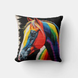 Cojín Decorativo Espíritu de Stallion" Caballo Vintage Kilim Pillow