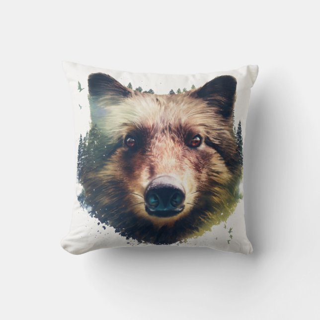 Cojín Decorativo Espíritu del lobo (Anverso)