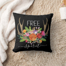 Espíritu Libre Moderno Boho Chic Flores Cuerno de 